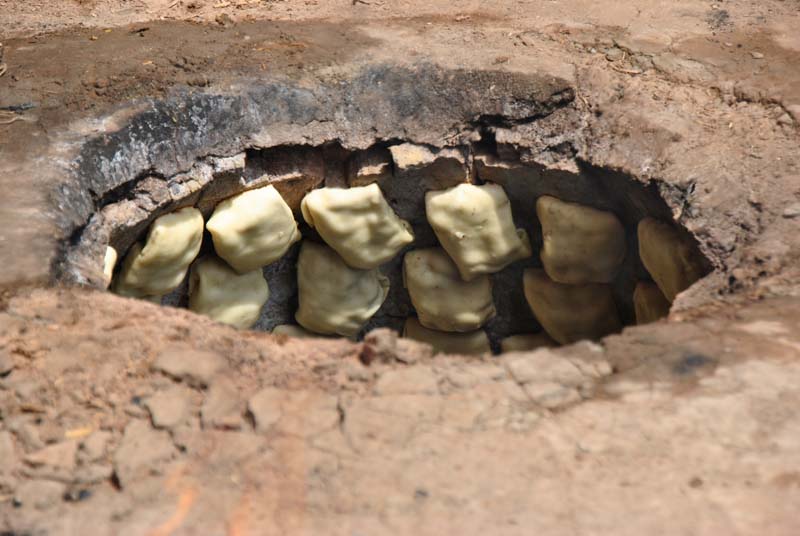 Maultaschen im Holzbackofen